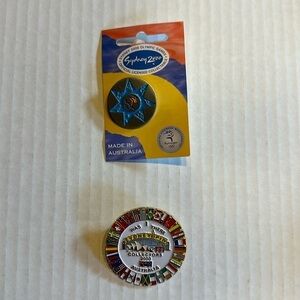 Set of 2 Sydney Australia Olympic Games 2000 collectors pins one is NWT